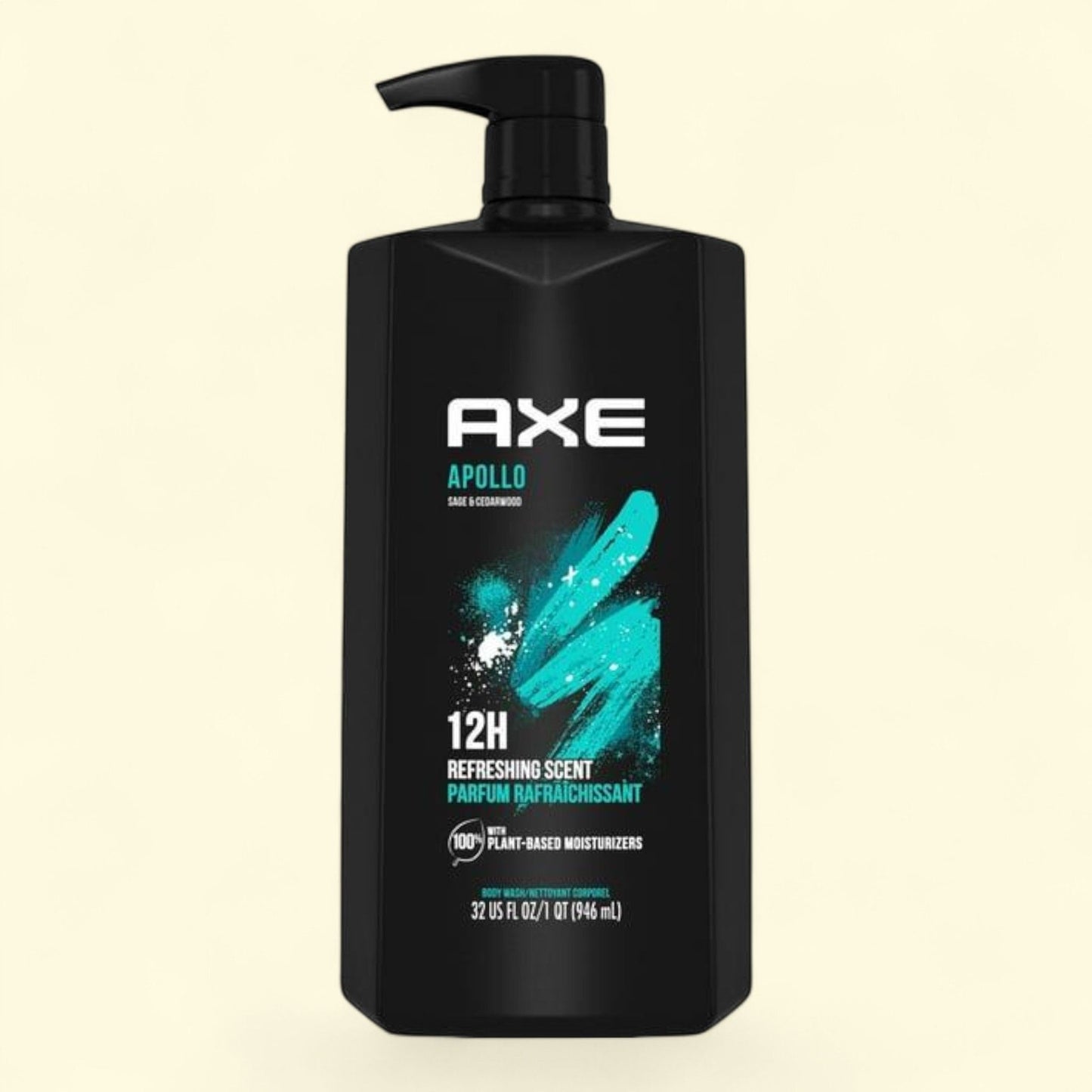 Axe Apollo Men's Body Wash, Sage and Cedarwood, 32 fl oz