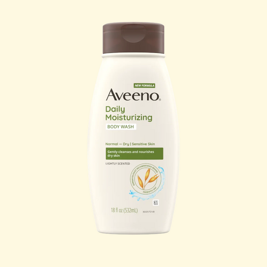 Aveeno Daily Moisturizing Oat Body Wash, 18 fl oz x 2