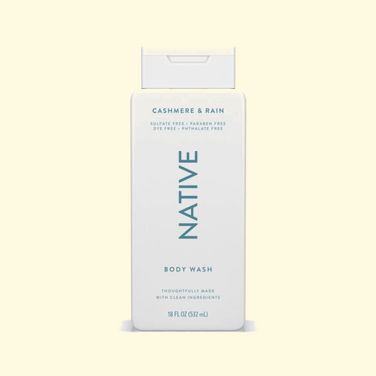 Native Body Wash, Cashmere & Rain, 18 oz.