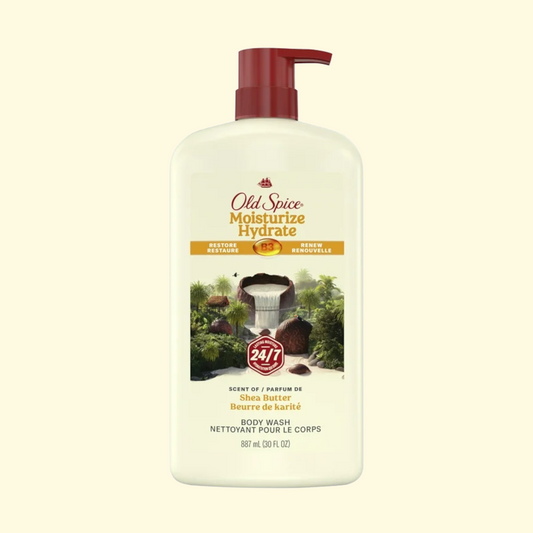 Old Spice Men's Body Wash Moisturize with Shea Butter, 30 fl oz