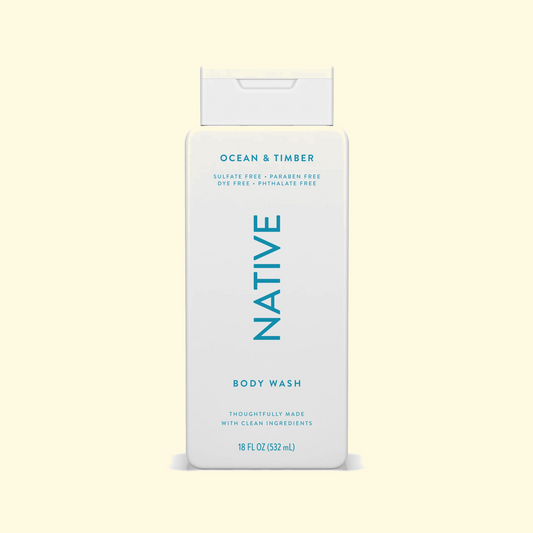 Native Body Wash, Ocean & Timber, 18 oz