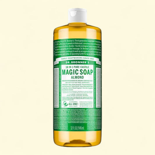 Dr. Bronner's Pure-Castile Liquid Soap, Almond, 32 oz