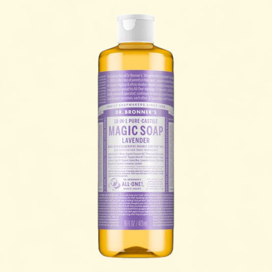 Dr. Bronner's Pure-Castile Liquid Soap, Lavender, 16 oz
