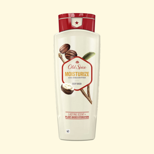 Old Spice Men's Body Wash Moisturize with Shea Butter, 18 fl oz