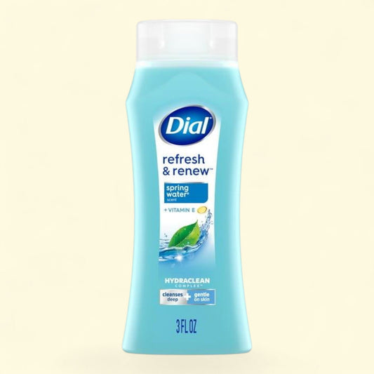 Dial Body Wash, Refresh & Renew Spring Water, 3 fl oz