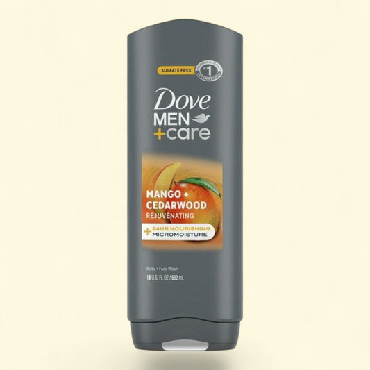 Dove Men+Care Face & Body Wash, Nourishing Mango & Cedarwood, 18 oz