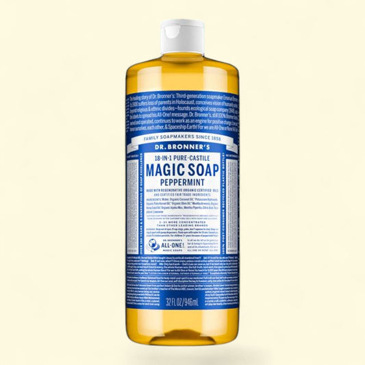 Dr. Bronner's Pure-Castile Liquid Soap, Peppermint, 32 oz