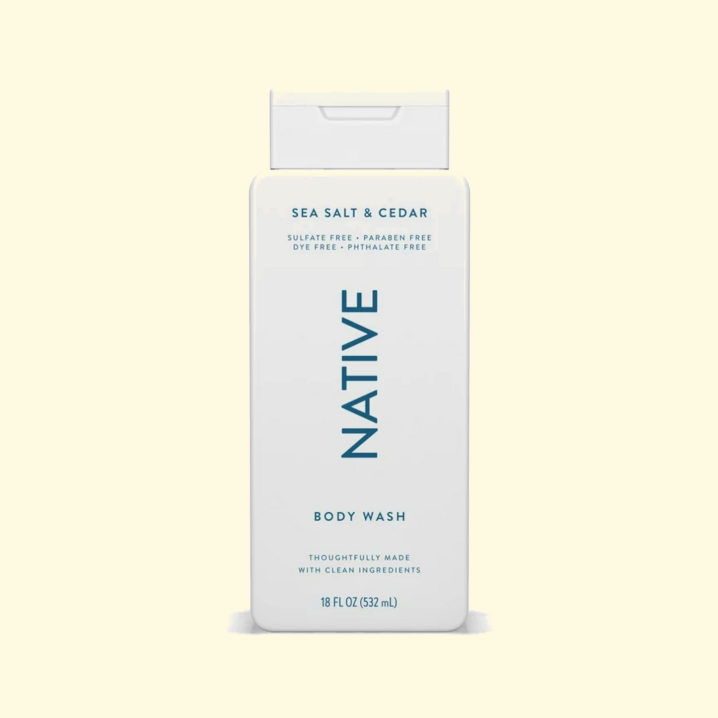 Native Sea Salt & Cedar Body Wash, 18oz