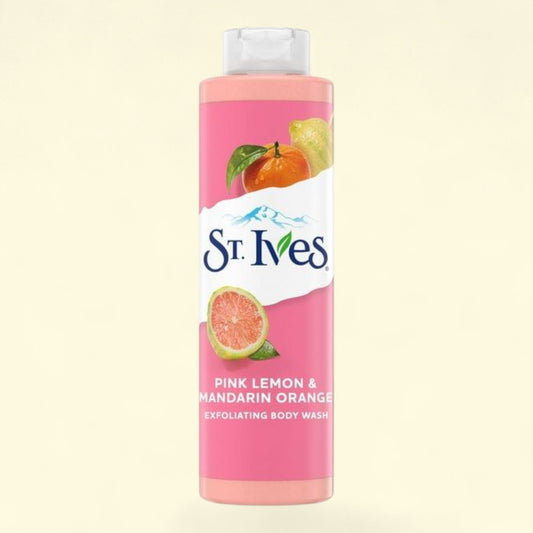 St. Ives Exfoliating Body Wash, Pink Lemon & Mandarin Orange, 22 oz