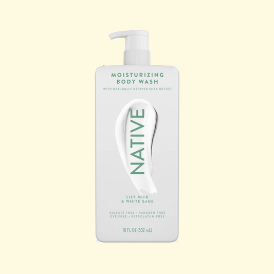 NATIVE Lily Moisturizing Body Wash, 18oz