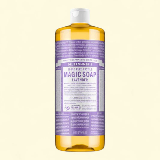 Dr. Bronner's Pure-Castile Liquid Soap, Lavender, 32 oz