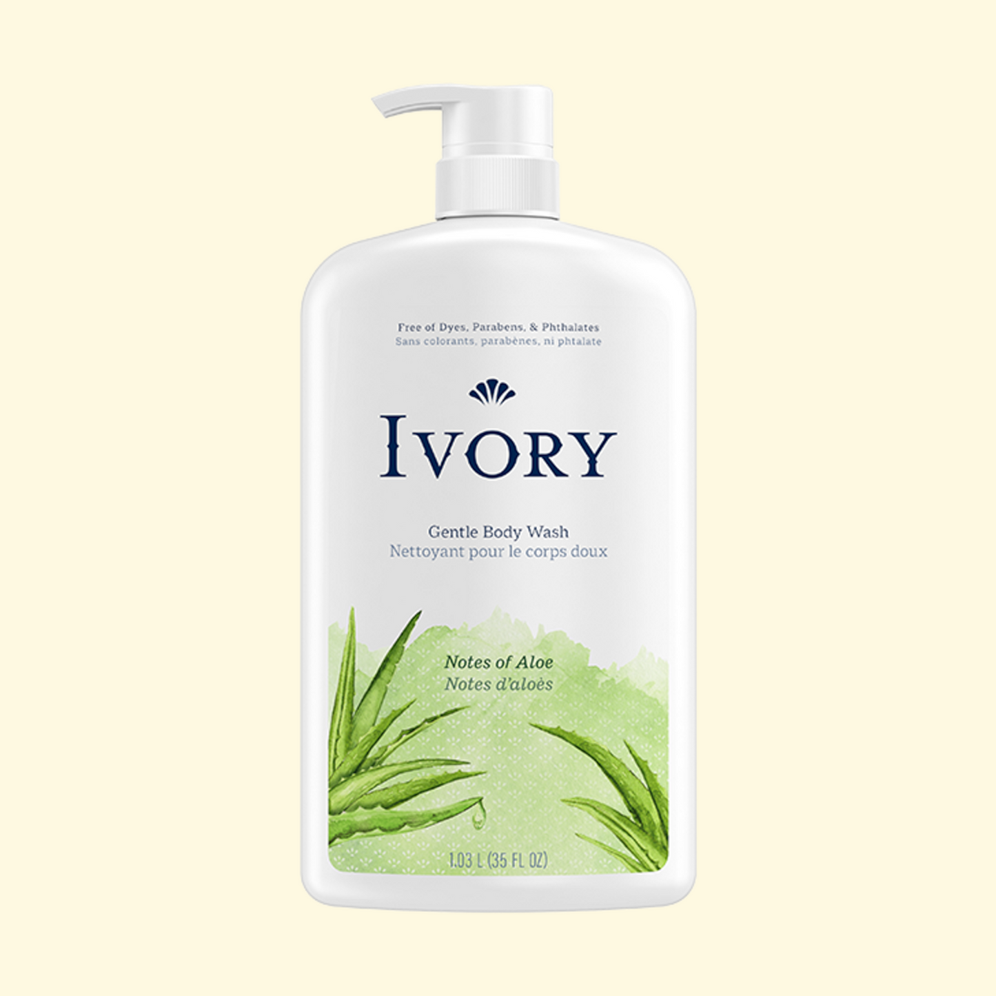 Ivory Body Wash, Aloe Scent, 35 fl oz