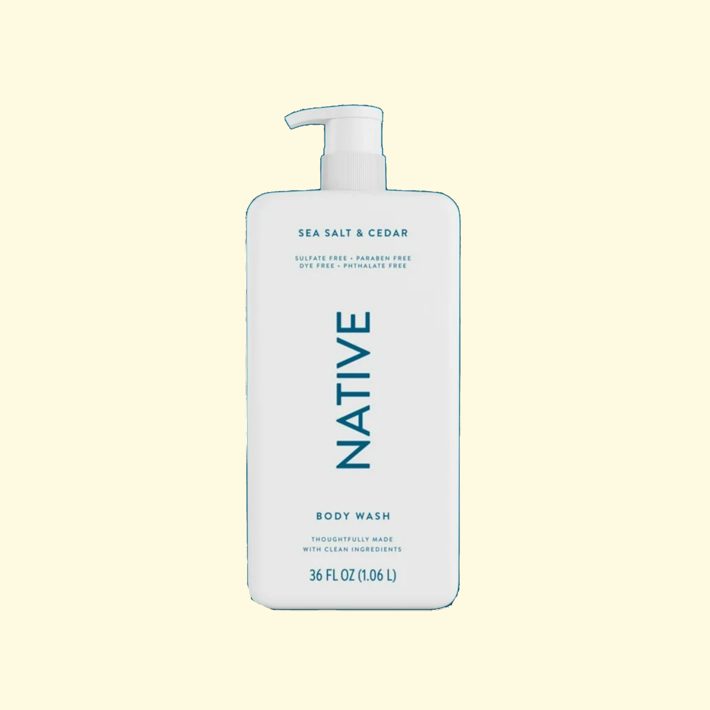Native Body Wash, Sea Salt & Cedar, 36 oz