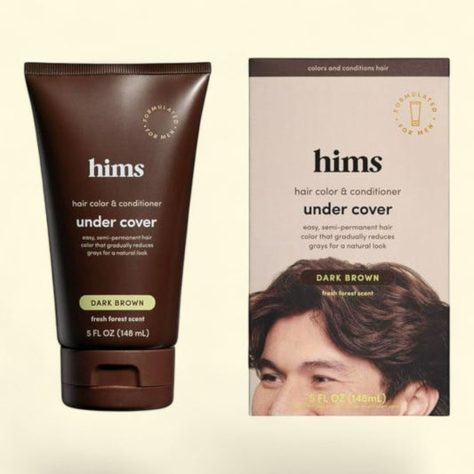 Hims Under Cover Hair Color & Conditioner for Men, Dark Brown, 5 fl oz