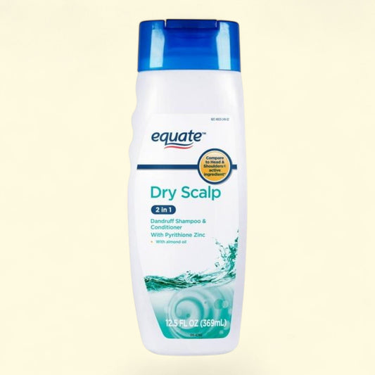 Equate 2 in 1 Dry Scalp Dandruff Shampoo and Conditioner, 12.5 fl oz