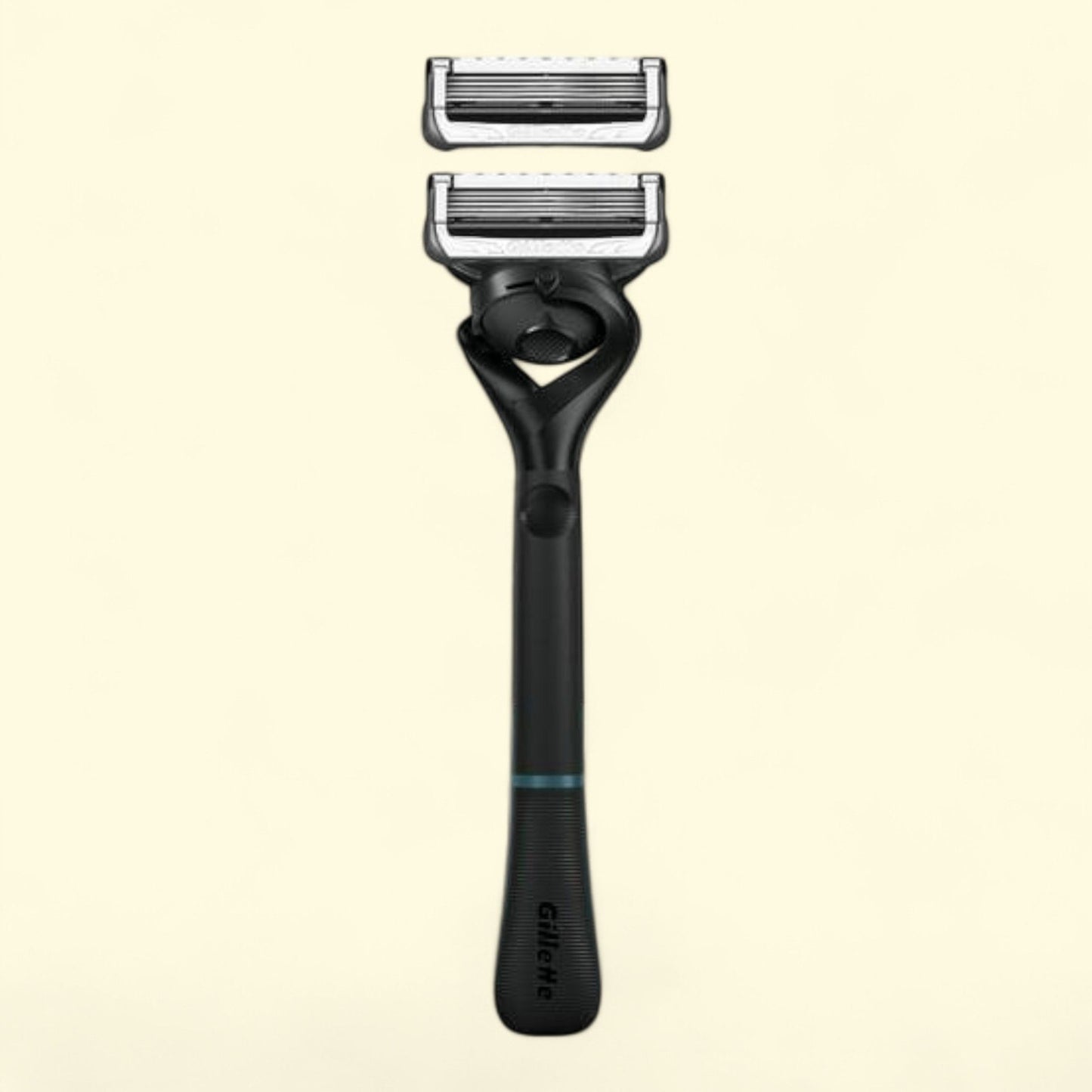 Gillette Intimate Pubic Hair Razor for Men, Black, 1 Handle, 2 Blade Refills