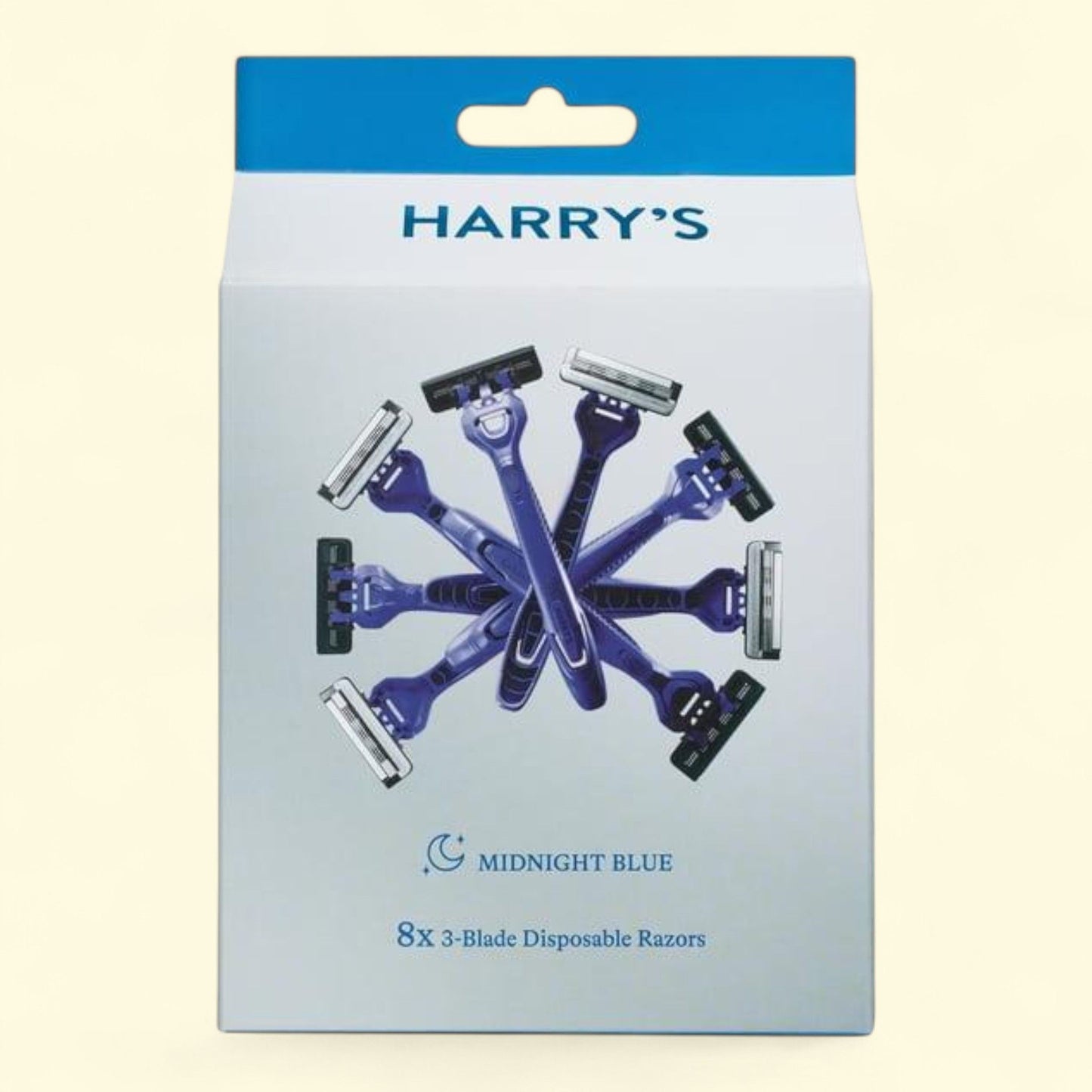 Harry's Disposable Razors, Midnight Blue, 8 Count