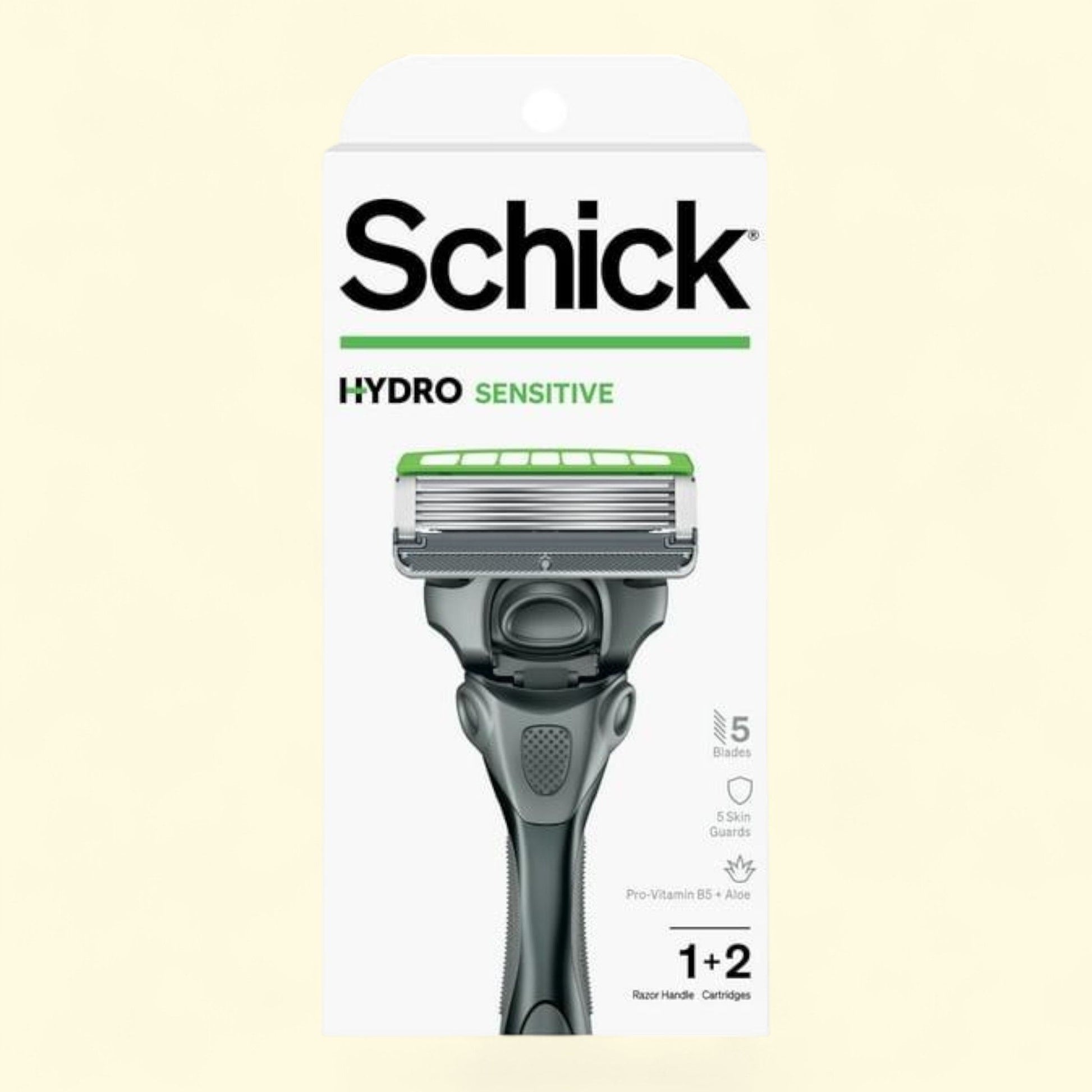 Schick Hydro 5-Blade Skin Comfort Sensitive Skin Mens Razor Handle ... — authentic US product shipped worldwide by Treatspree