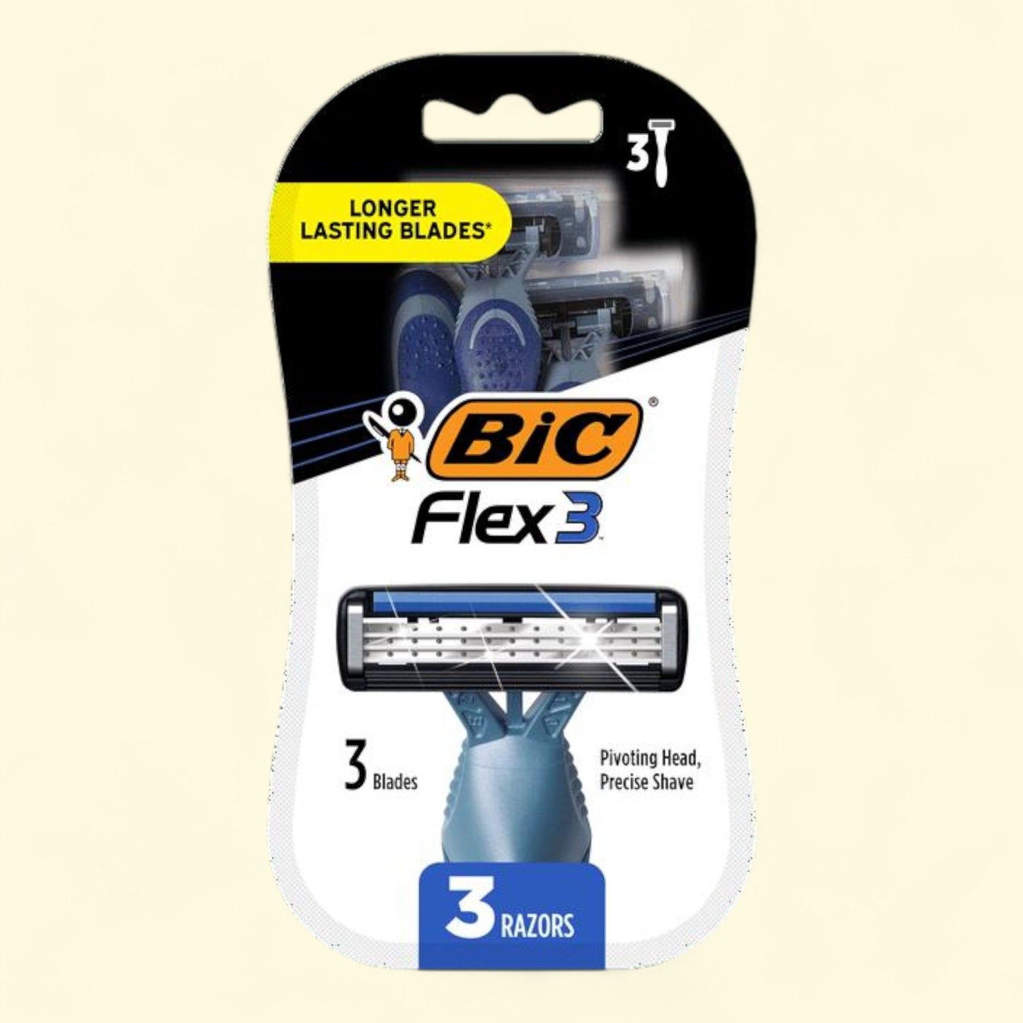 BIC Flex 3 Disposable Razors, 3 Count