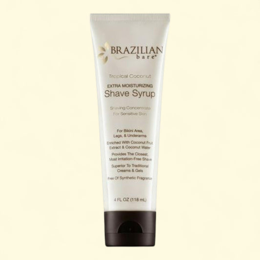 Brazilian Bare Coconut Moisturizing Shave Syrup, Tropical, 4oz