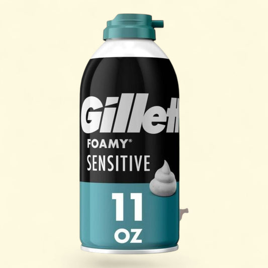 Gillette Foamy Shave Foam, Sensitive Skin, 11 oz