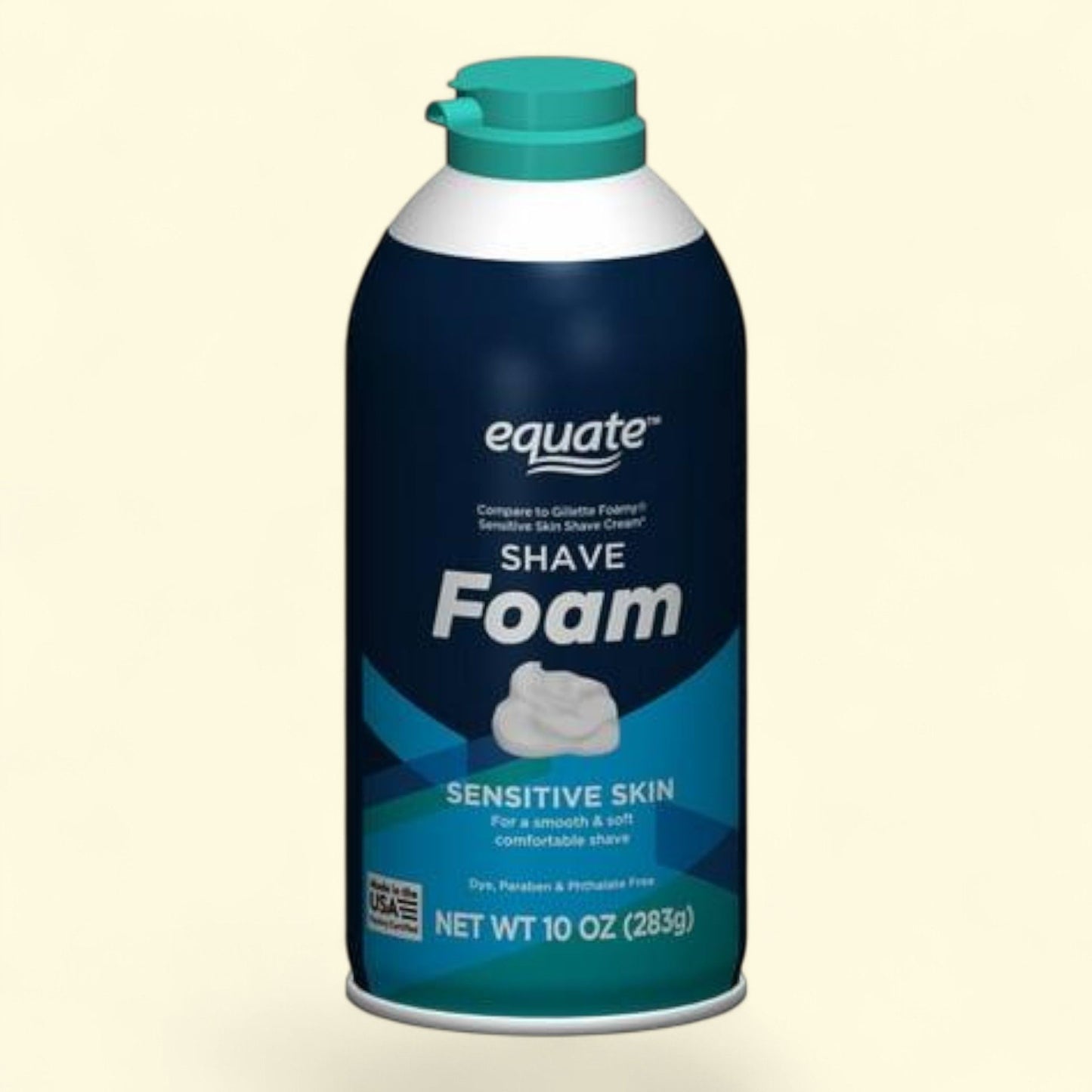 Equate Shave Foam, Sensitive Skin, 10 oz