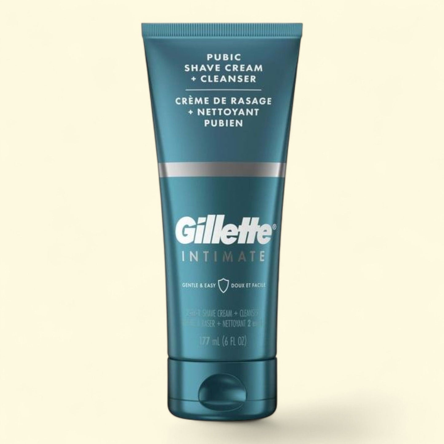 Gillette Intimate 2-in-1 Pubic Shave Cream and Cleanser, 6 oz.