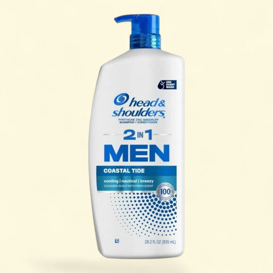 Head and Shoulders 2-in-1 Dandruff Shampoo and Conditioner, Coastal Tide, 28.2 oz
