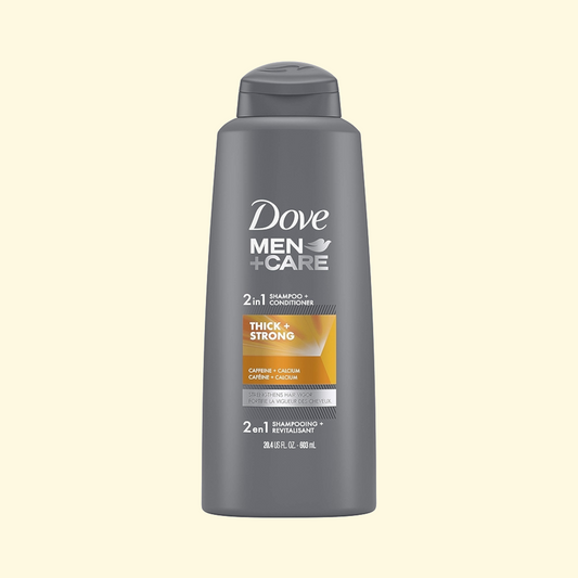 Dove Men+Care Thick and Strong 2-in-1 Shampoo and Conditioner, 20.4 fl oz