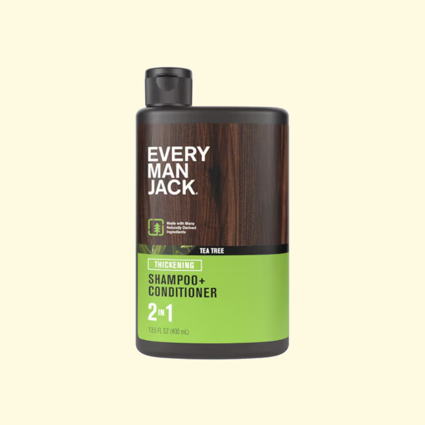 Every Man Jack 2 in 1 Thickening Shampoo and Conditioner, Tea Tree, 13.5 fl oz