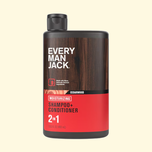Every Man Jack Cedarwood 2-in-1 Shampoo and Conditioning, 13.5 fl oz