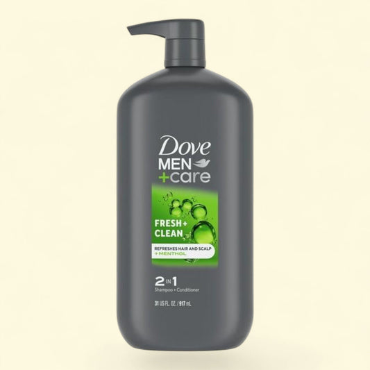 Dove Men+Care Daily 2-in-1 Shampoo and Conditioner, 31 oz