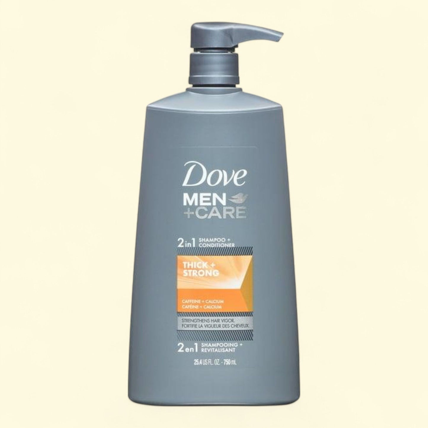 Dove Men+Care Hair Vigor Fortifying 2 in 1 Shampoo Plus Conditioner, 25.4 fl oz