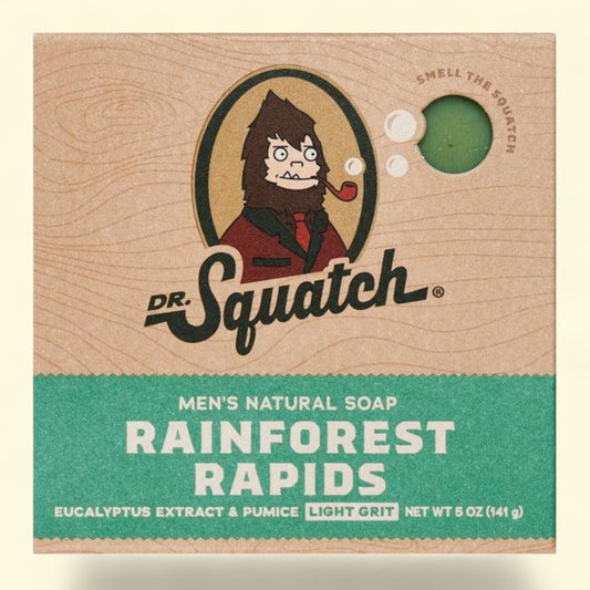 Dr. Squatch Rainforest Rapids Bar Soap, 5 oz