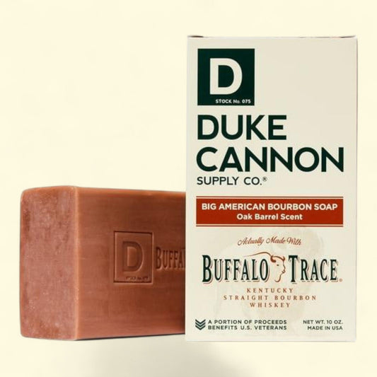Duke Cannon Big Bourbon Bar Soap, Buffalo Trace Bourbon, 10 oz