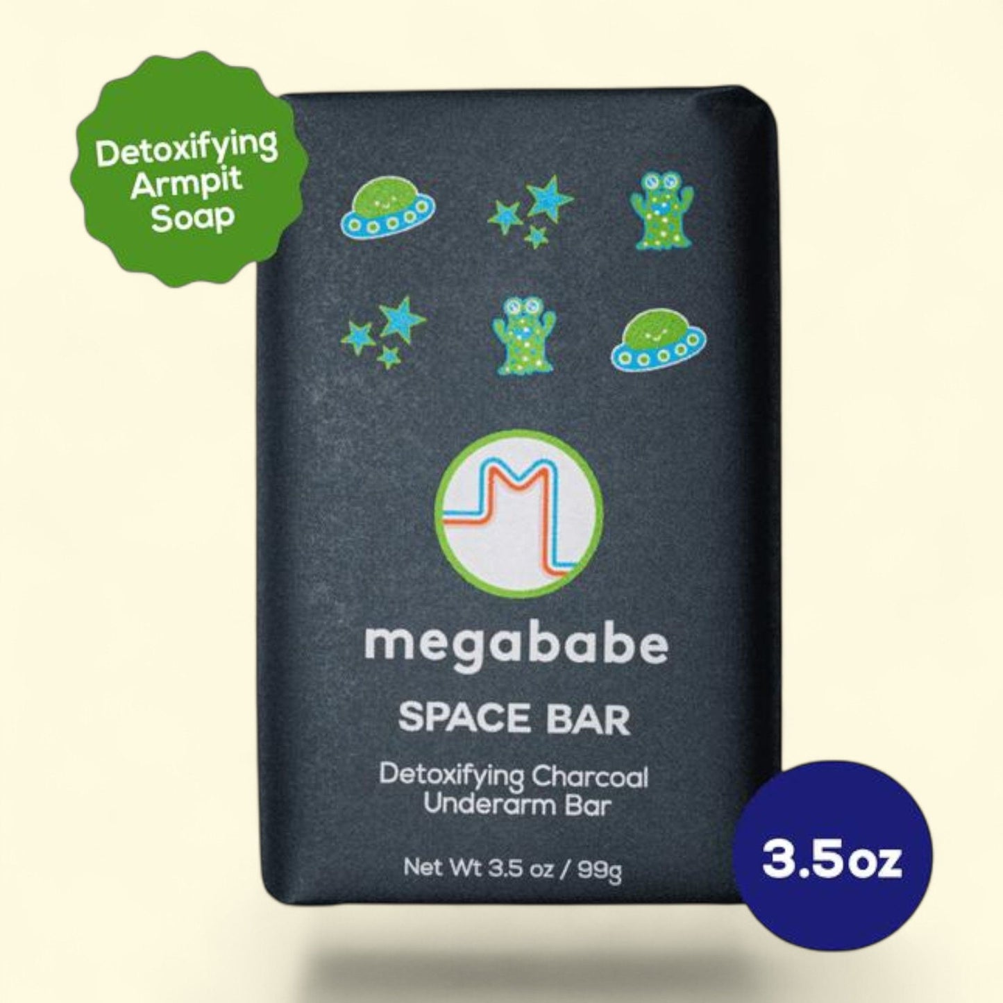 Megababe Space Bar Underarm Bar Soap, 3.5 oz