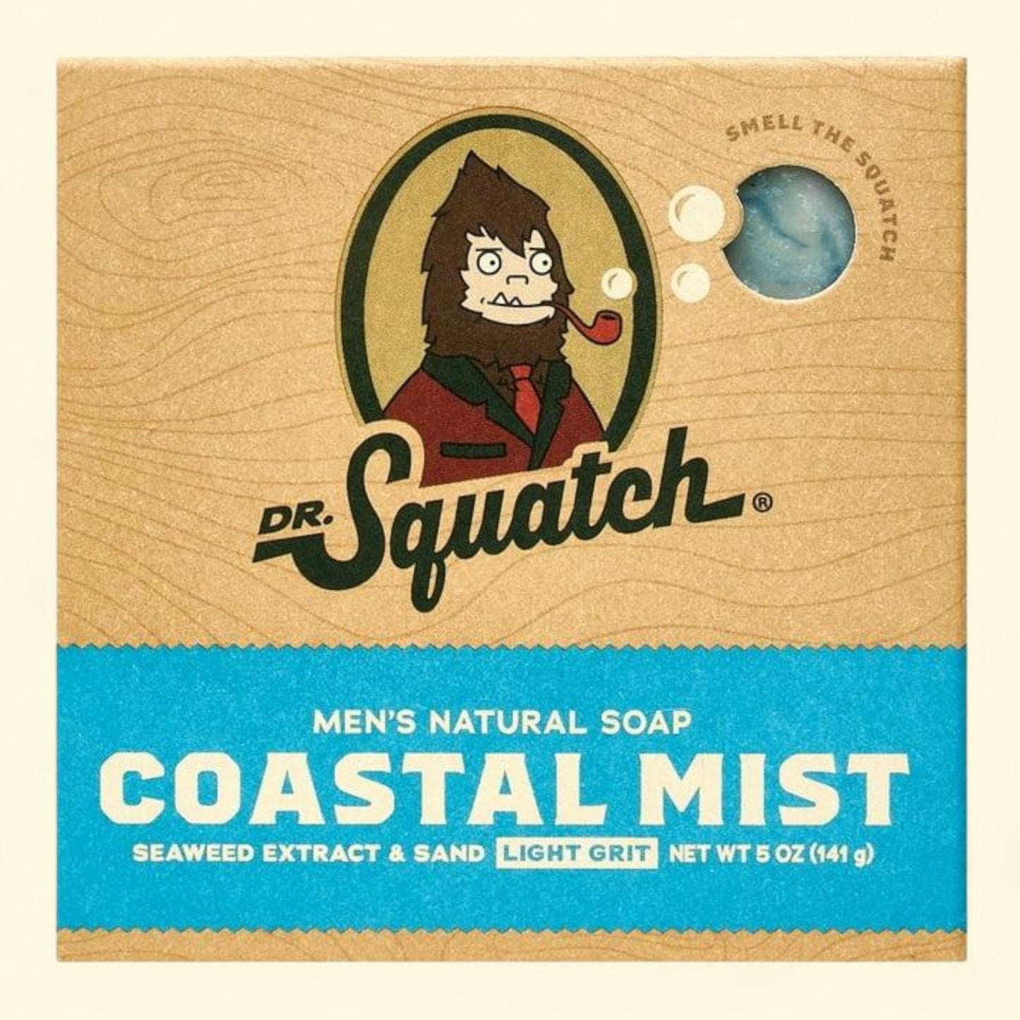 Dr. Squatch Coastal Mist Bar Soap, 5 oz