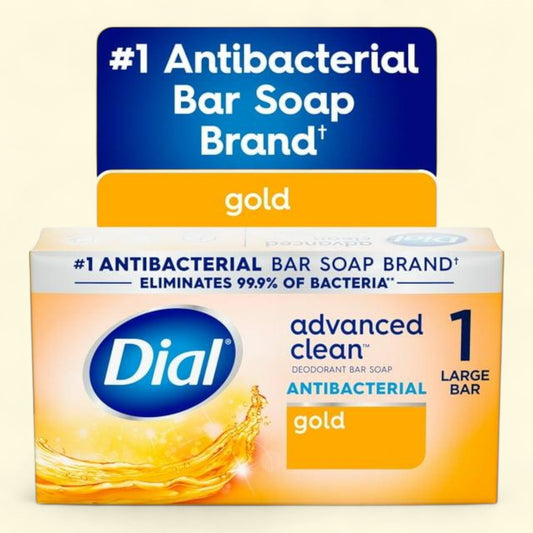 Dial Antibacterial Deodorant Bar Soap, Advanced Clean, 4 oz