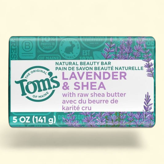 Tom's of Maine Beauty Bar Soap, Lavender & Shea, 5 oz