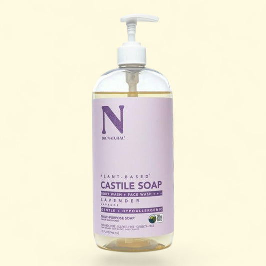 Dr. Natural Castile Liquid Soap, Lavender, 32 oz