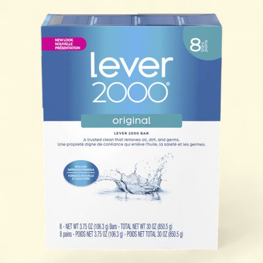 Lever 2000 Refreshing Bar Soap Original, 8 Count