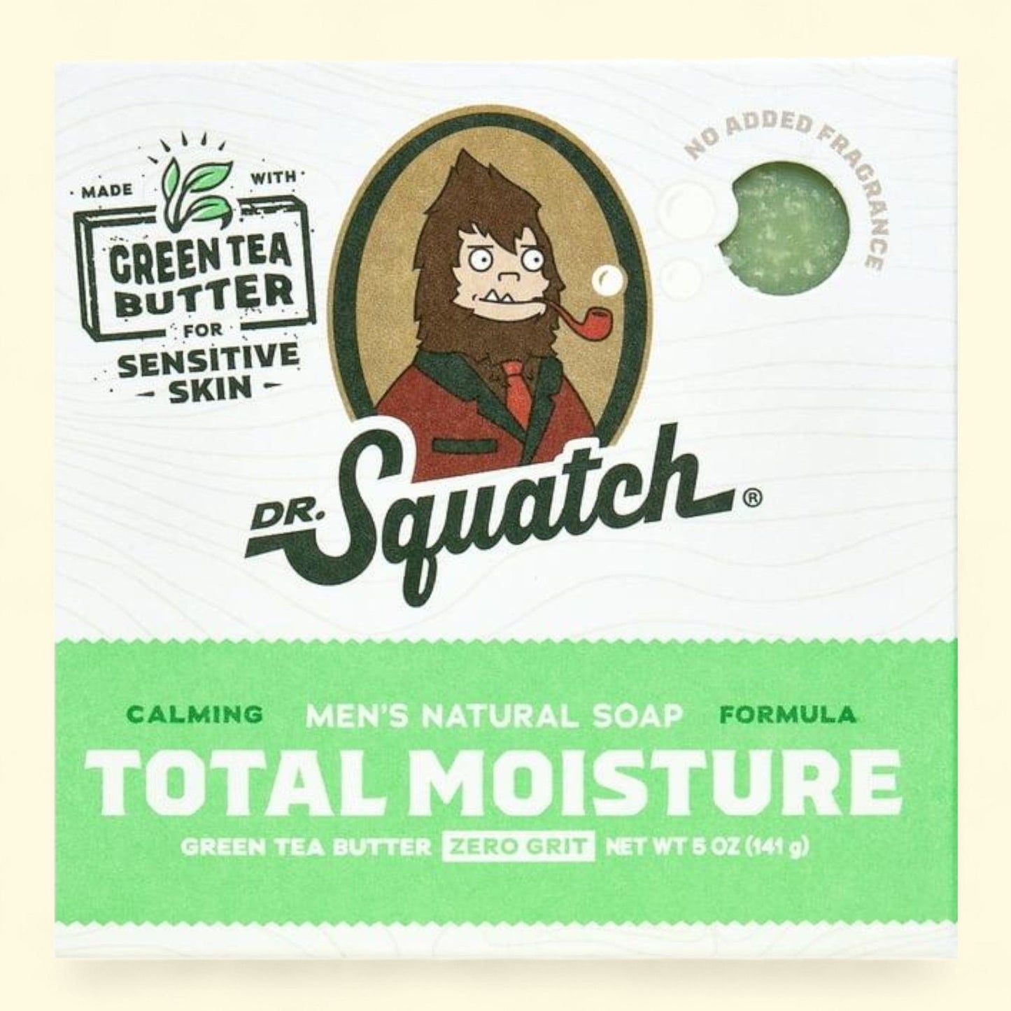 Dr. Squatch Green Tea Butter Bar Soap for Men, 5 oz