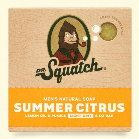 Dr. Squatch Summer Citrus Bar Soap, 5 oz