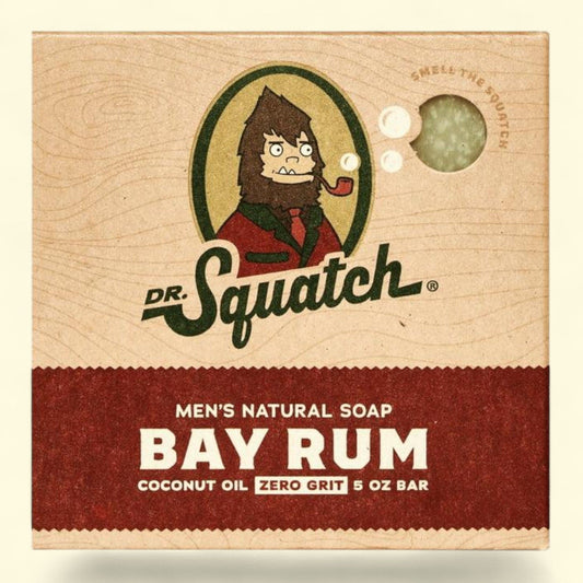 Dr. Squatch Bay Rum Bar Soap, 5 oz