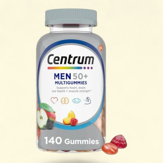 Centrum Multigummies Mens 50 Plus Gummy Multivitamin, 140 Count