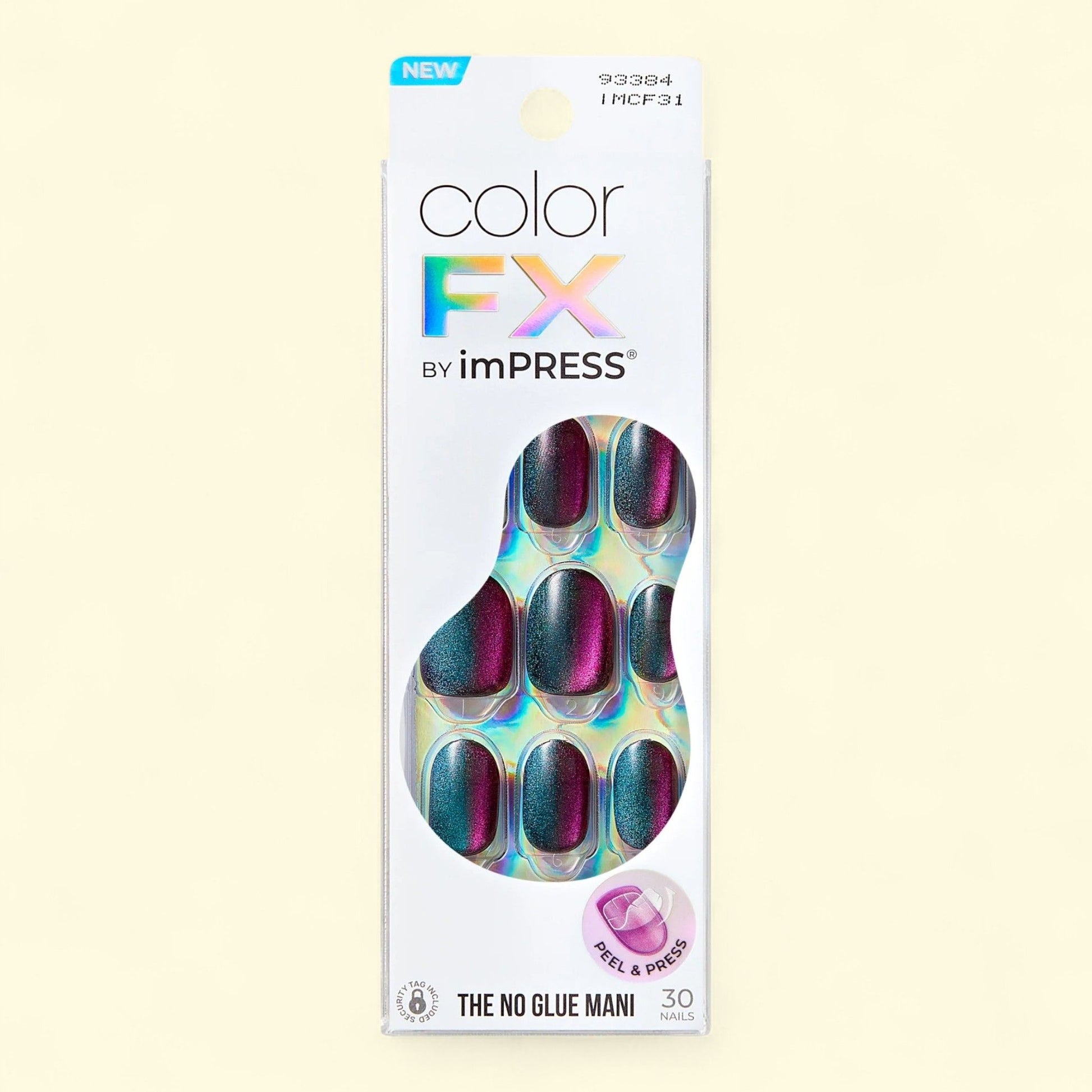 Kiss imPRESS Press-on Nails, Black, 30 Pieces — authentic US product shipped worldwide by Treatspree