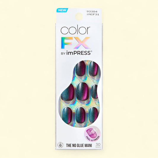 Kiss imPRESS Press-on Nails, Black, 30 Pieces — authentic US product shipped worldwide by Treatspree