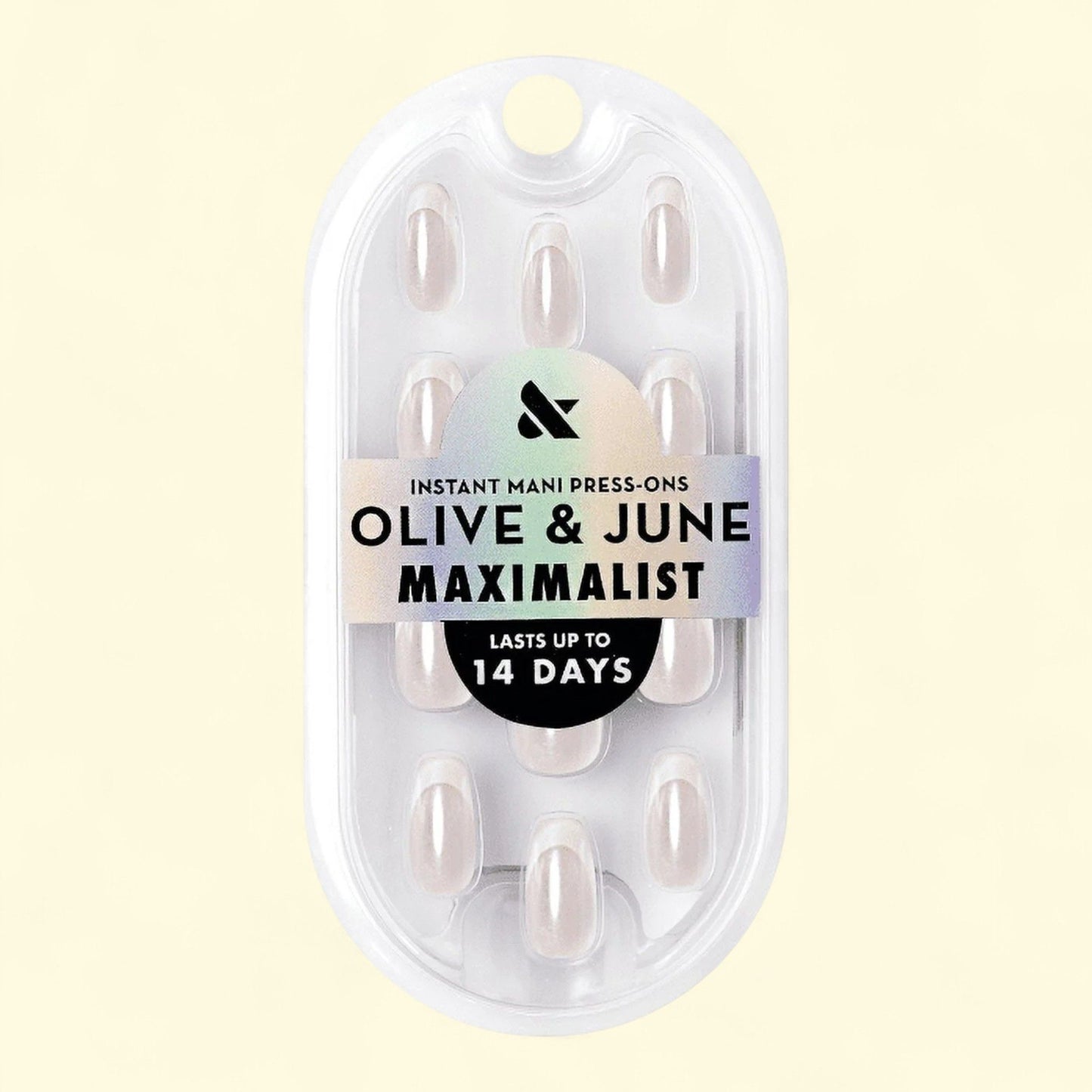 Olive & June Press-On Nails, Maximalist Medium Coffin, White Chrome... — authentic US product shipped worldwide by Treatspree