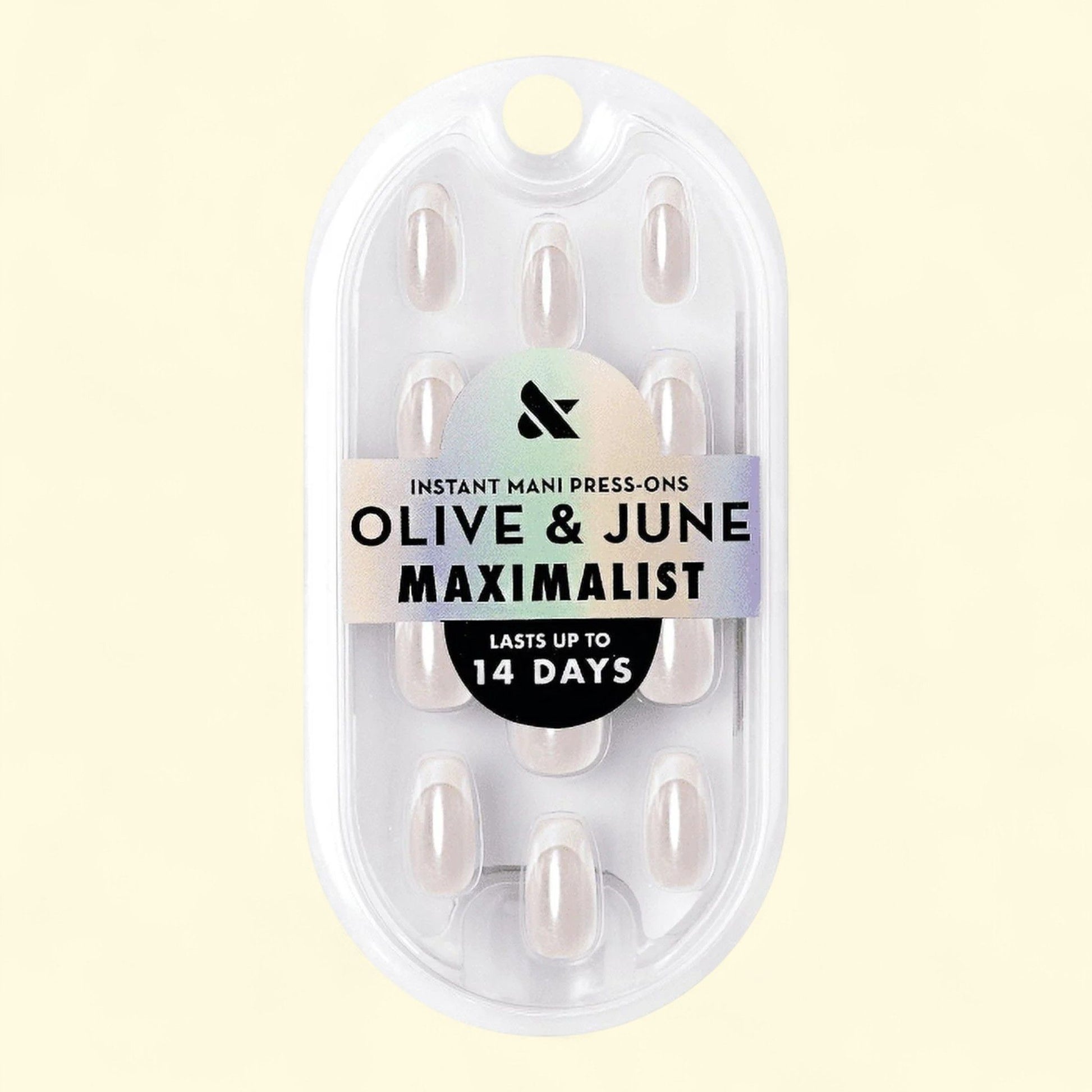 Olive & June Press-On Nails, Maximalist Medium Coffin, White Chrome... — authentic US product shipped worldwide by Treatspree