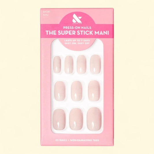 Olive & June Super Stick Mani Squoval Short Press-On Tabs, Tutu, 32... — authentic US product shipped worldwide by Treatspree